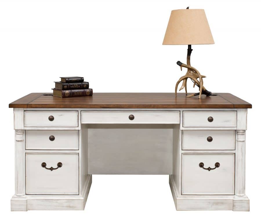 60″ Double Pedestal Executive Desk Martin Furniture
