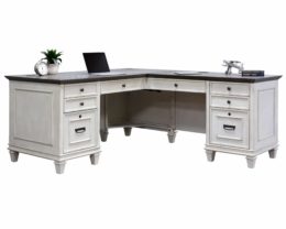 hartford white l shaped desk