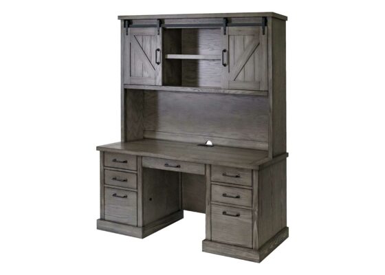 Avondale Hutch-Rustic Gray Finish