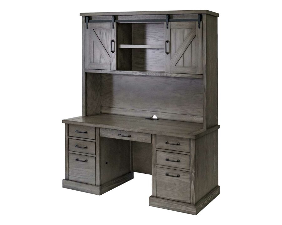 Avondale Hutch-Rustic Gray Finish