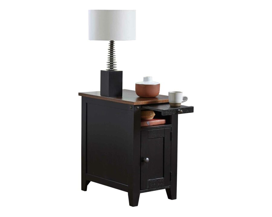 Dakota Black Chairside Table