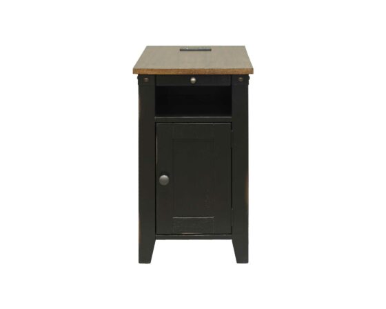 Dakota Black Chairside Table