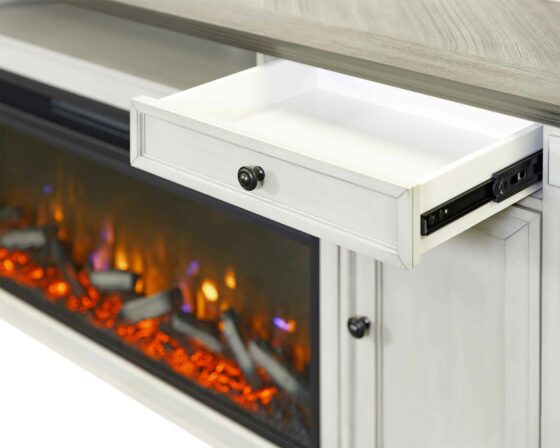 Hartford White Fireplace Console