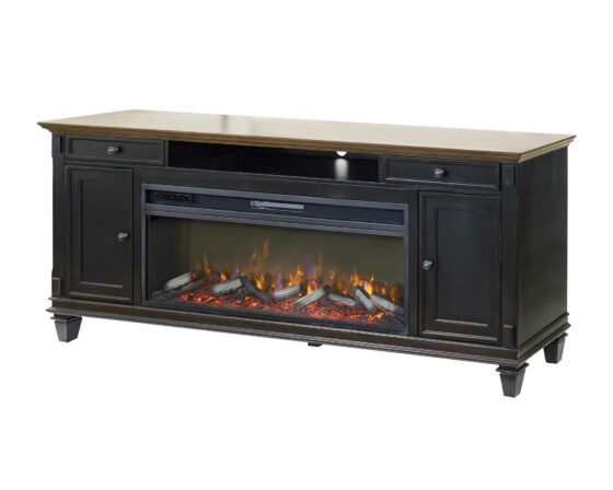 Hartford Black Fireplace Console