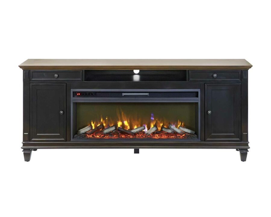 Hartford Black Fireplace Console