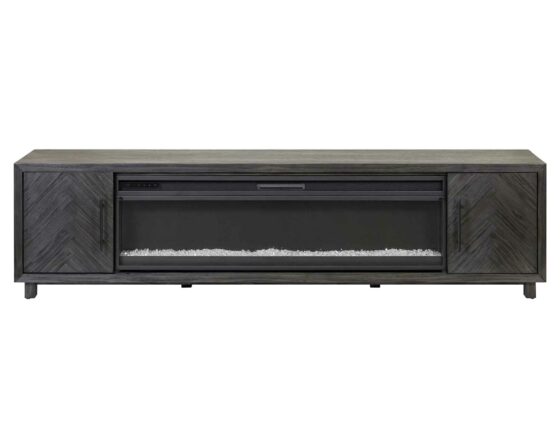 Palisades Charcoal 96" Fireplace Console