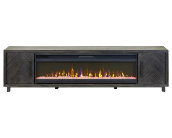 Palisades Charcoal 96" Fireplace Console