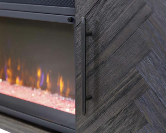 Palisades Charcoal 96" Fireplace Console