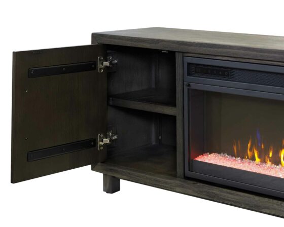 Palisades Charcoal 96" Fireplace Console