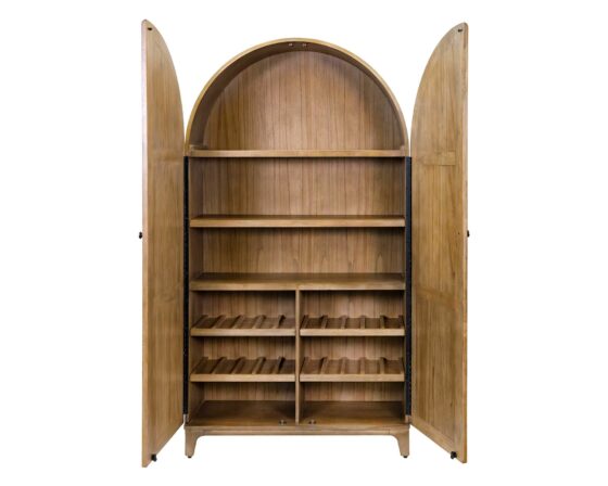 Quincey Arch-Shaped Bar Cabinet