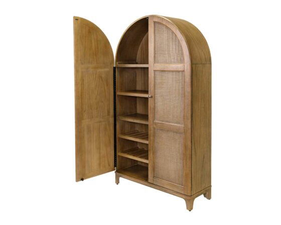 Quincey Arch-Shaped Bar Cabinet