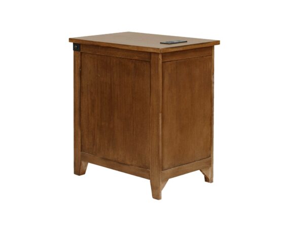 Dakota Chestnut Chairside Table