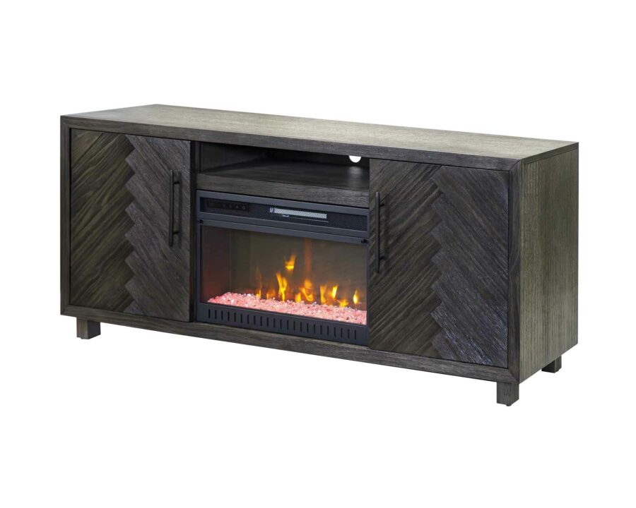 Palisades Charcoal 67" Fireplace Console