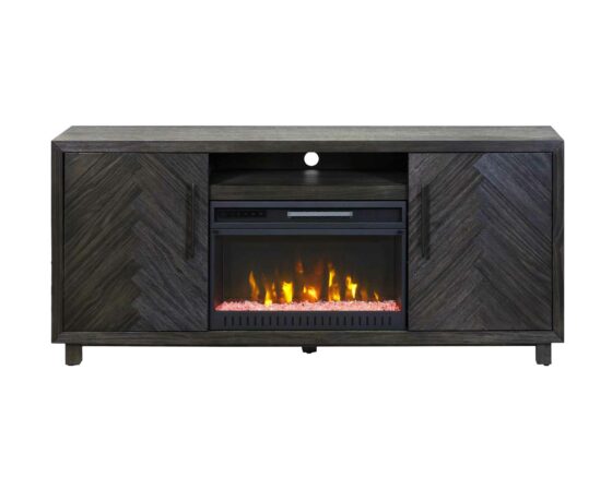 Palisades Charcoal 67" Fireplace Console