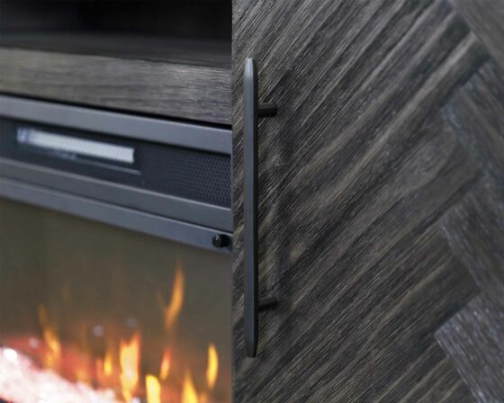 Palisades Charcoal 67" Fireplace Console