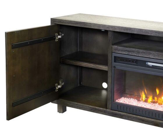 Palisades Charcoal 67" Fireplace Console