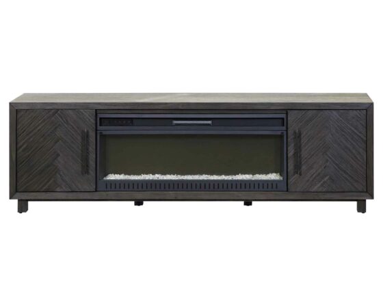 Palisades Charcoal 80" Fireplace Console