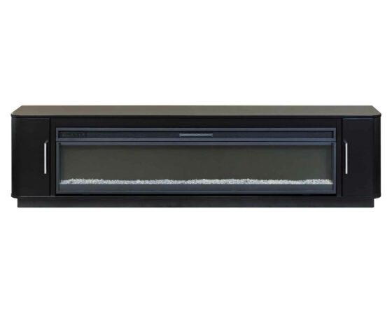 Uptown Black 96" Fireplace Console