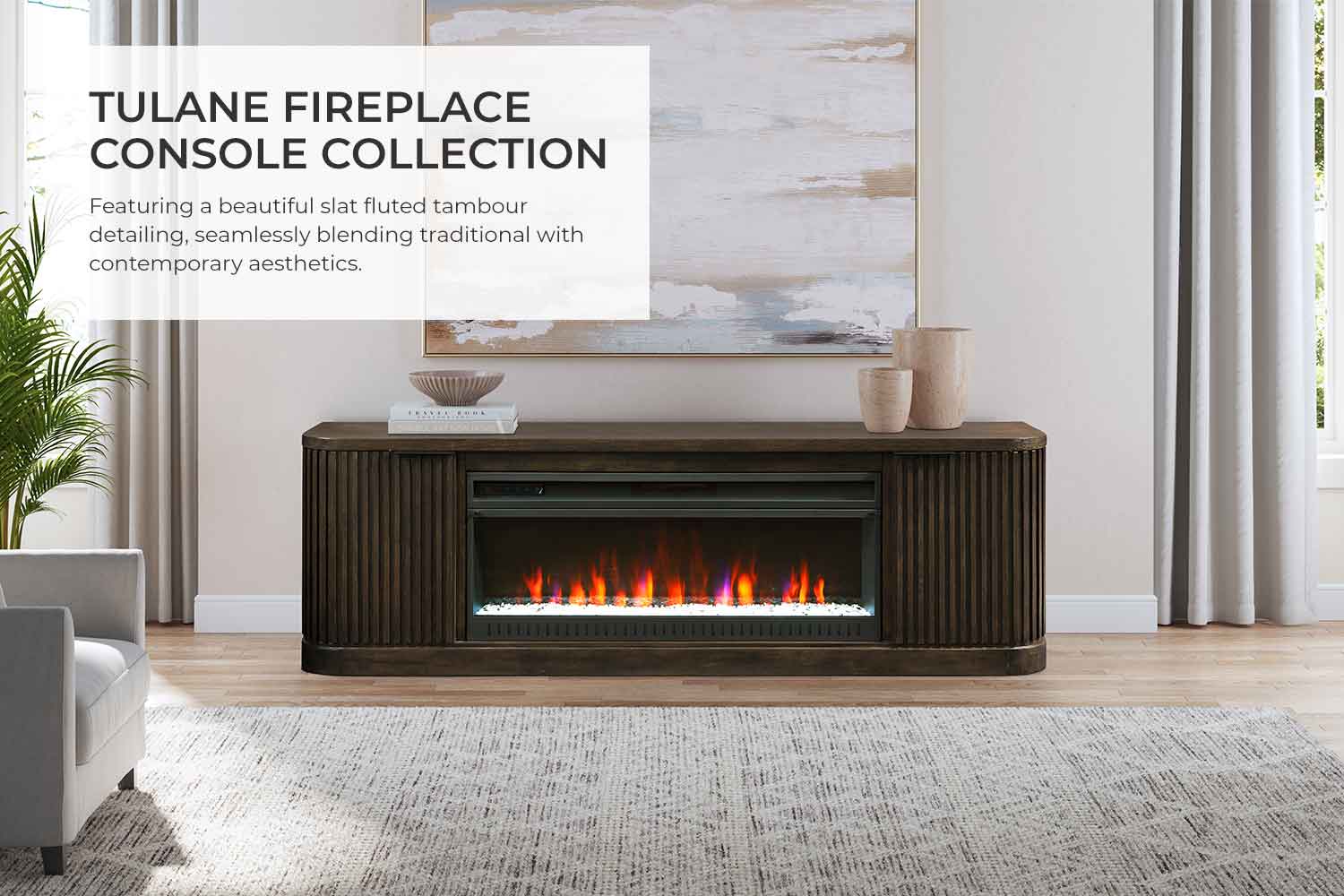 Tulane Fireplace Console Collection